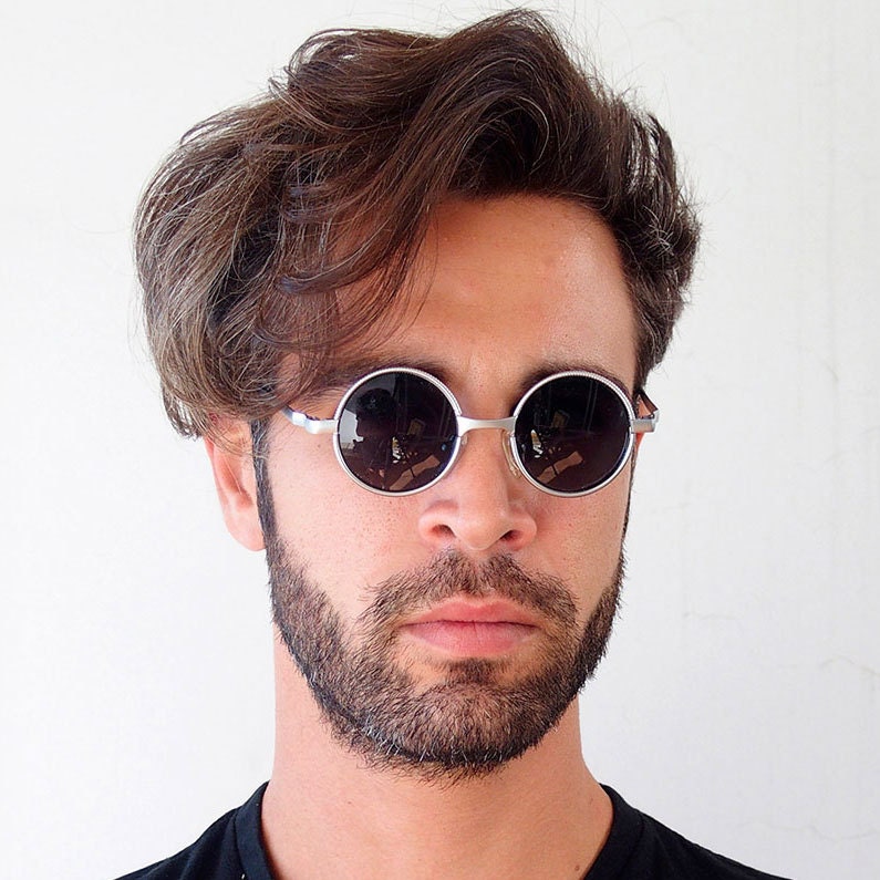 small round goggles