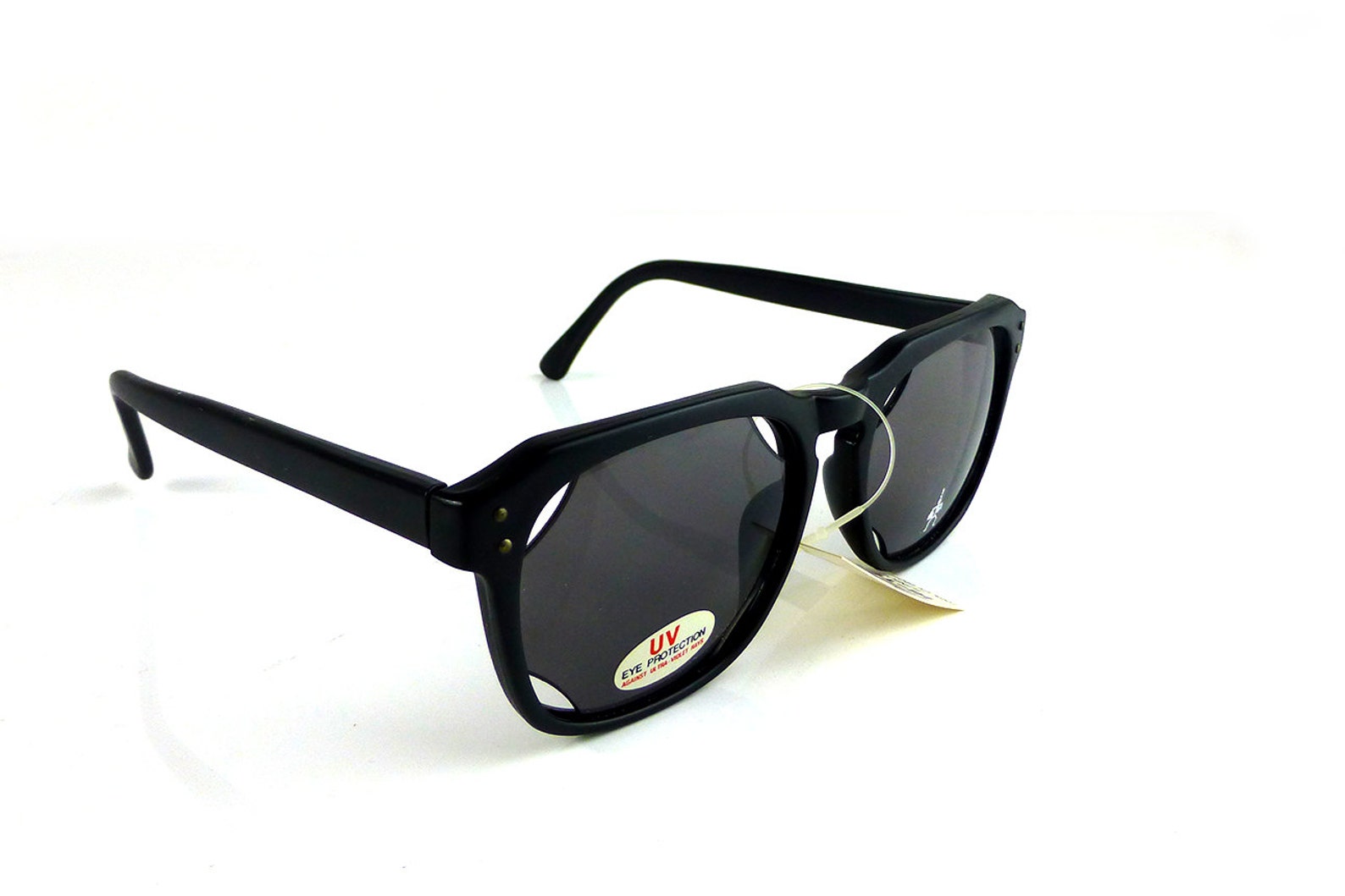 Large Black Rectangular Sunglasses Goth Retro Steampunk Punk Etsy