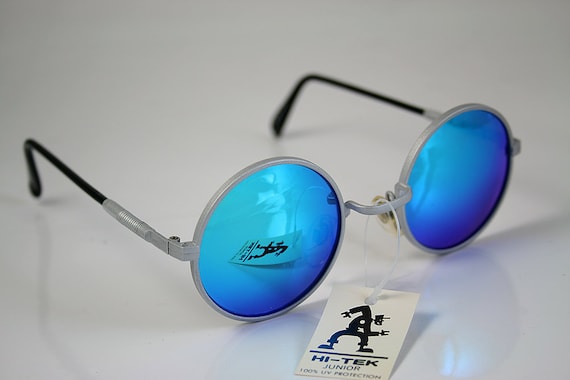 Hi Tek Unisex Vintage Round Metal Frame Sunglasses - Etsy