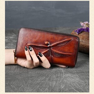 Bolso de mano largo vintage para mujer, regalo para mamá