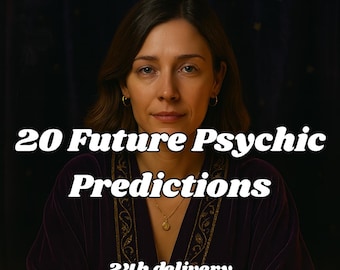 Personalisierte Psychic Reading: 20 Zukunftsvorhersagen, Tarot Anleitung (PDF Lieferung innerhalb von 24h)