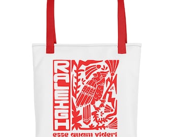 Raleigh Cardinal T-Shirt: Esse Quam Videri NC Pride Tote Bag