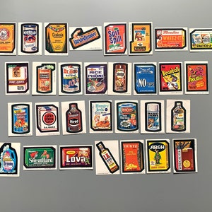 Wacky Packages Series 3 1973 Complete 30 Unchecked Puzzle Checklist with all 9 pieces of Puzzle image 1