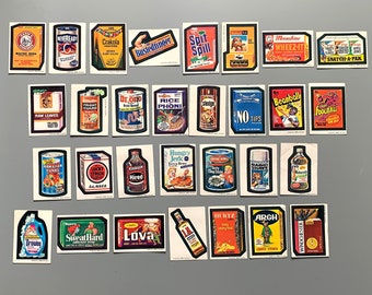 Wacky Packages Series 3 1973 Complete 30+ Unchecked Puzzle Checklist with all 9 pieces of Puzzle