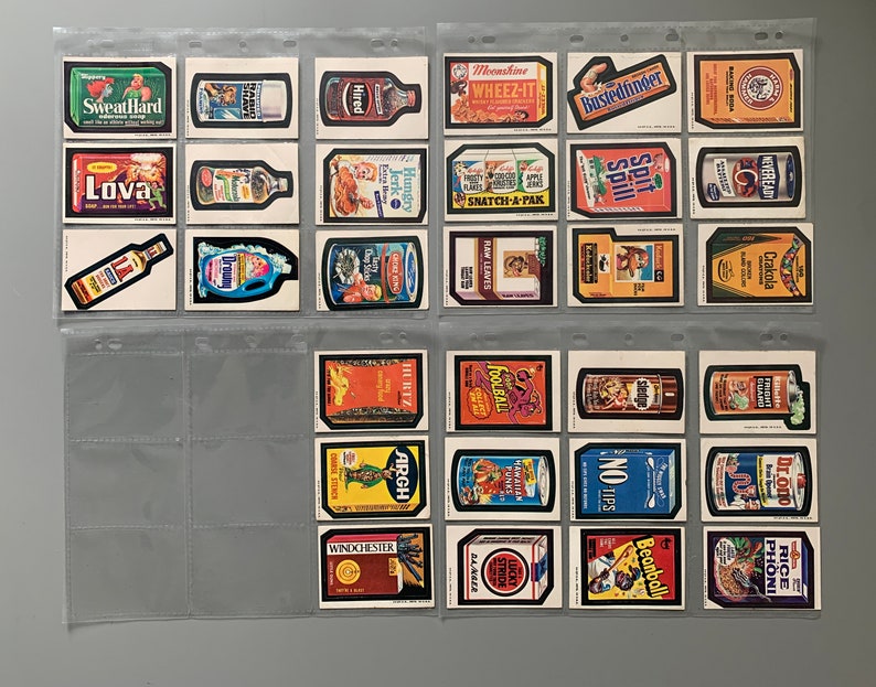 Wacky Packages Series 3 1973 Complete 30 Unchecked Puzzle Checklist with all 9 pieces of Puzzle image 2