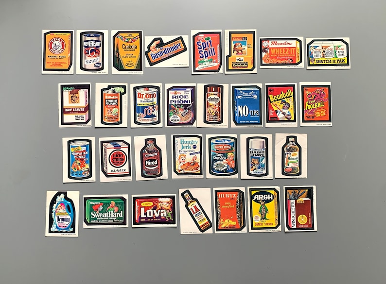 Wacky Packages Series 3 1973 Complete 30 Unchecked Puzzle Checklist with all 9 pieces of Puzzle image 1