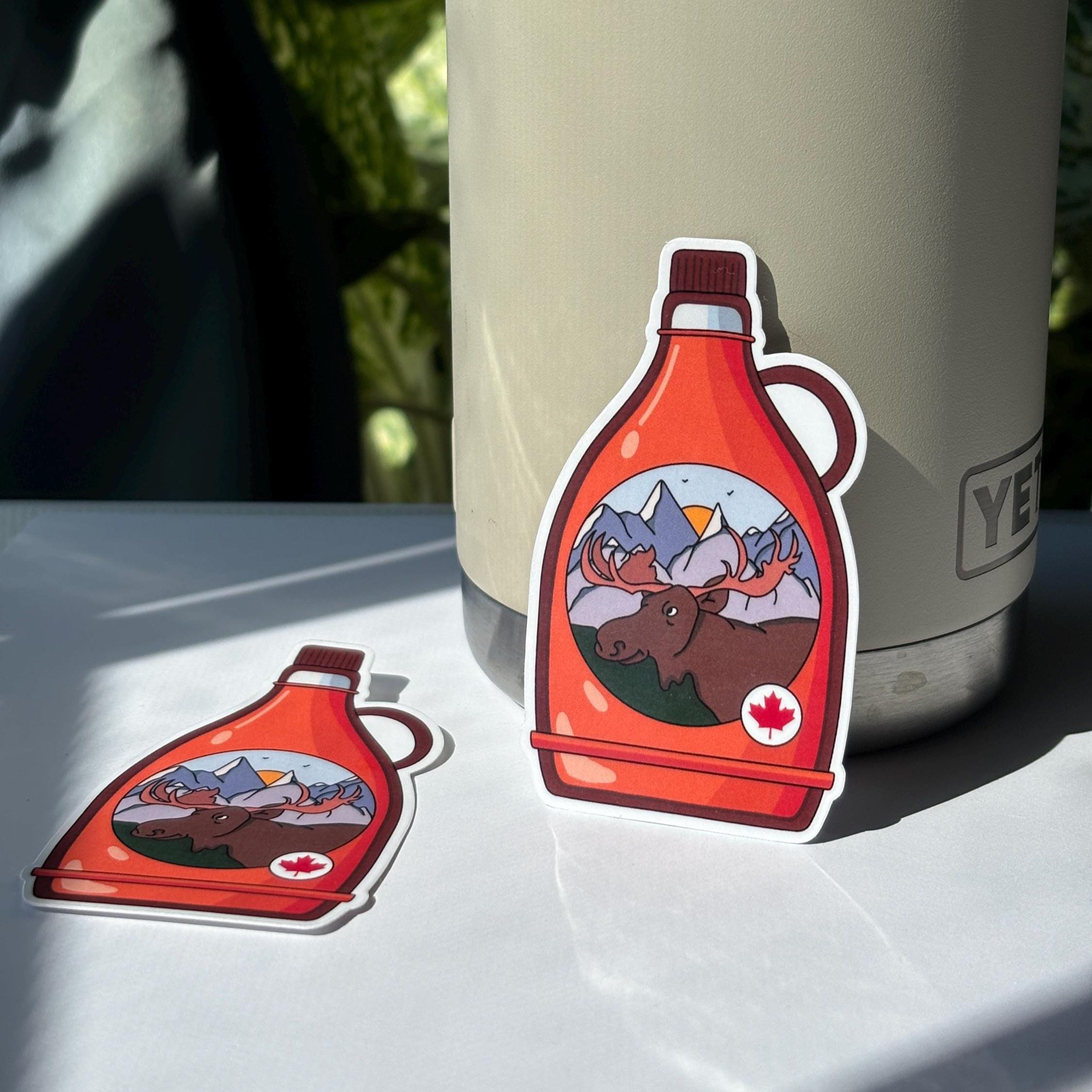 Regular Syrup Sticker Maple Syrup Sticker Vinyl Sticker: Waterproof and Scratch Protected ...