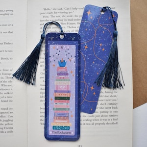Book Lover Bookmark with Tassel | Glossy Laminated Bookmark | Double-sided | Gift for Reader | Bookworm | Reading Accessories | Book Lover
