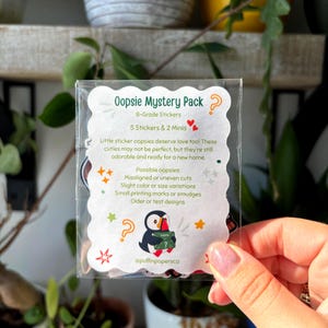 Oopsie Myster Sticker Bag: B-Grade Stickers | 5 Vinyl Stickers and 2 minis from Sticker Sheets