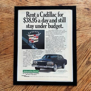 Cadillac Poster Ad - Etsy