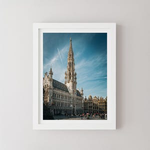 Brussels Photo Print – Grand Place Belgium Poster – European Cityscape Wall Art – Travel Decor