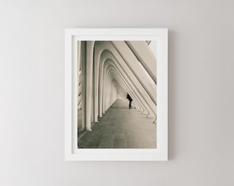 Liege Train Station Print: Modern Belgium Architecture Photography