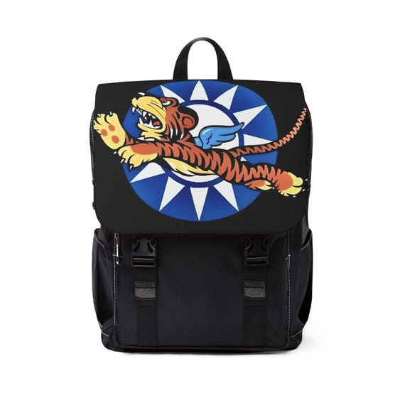 Flying Tiger Pilot Flight Bag, Shoulder Backpack for iPad