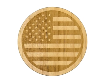 Wood Coasters - Flags