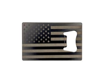 Credit Card Bottle Opener - Flags