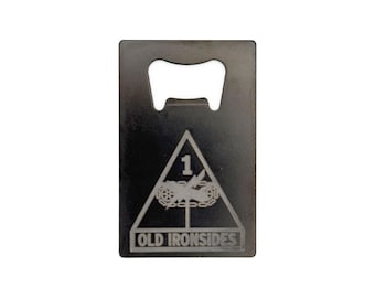 Credit Card Bottle Opener - Army - Armored Divisions