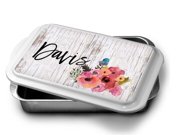 personalized cake pans etsy
