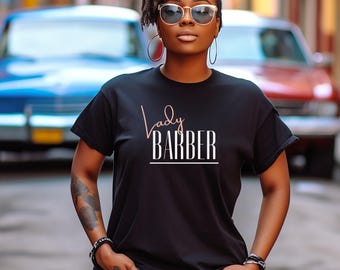 女性理容師向けTシャツ：ユニセックスコットンTシャツ