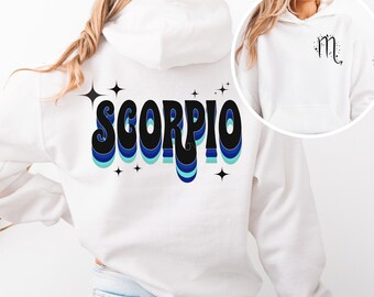 Sweat à capuche Scorpion : sweat-shirt signe du zodiaque - Cosmic Fashion