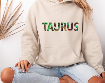 Sudadera con capucha Tauro / Sudadera con capucha del signo del zodiaco