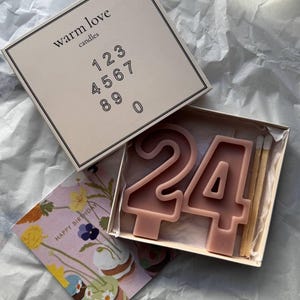 number birthday candle, cake topper candle, soy wax, beeswax, custom colors, party decor