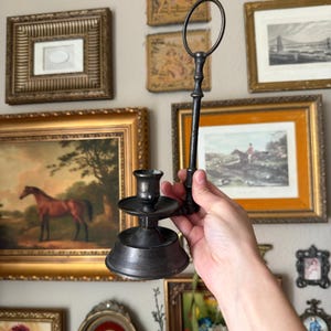 Metal candle holder
