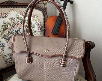 Etienne Aigner Bag Tan and brown vintage shoulder bag