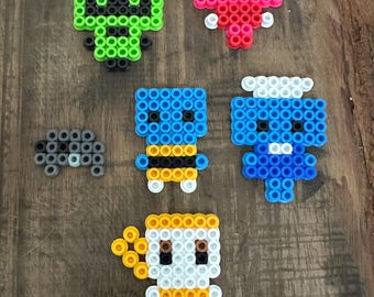 Dandy’s World, Perler bead art, cake topper, party favor, cupcake topper