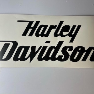 Harley Davidson black logo sticker decal(9x4 inches)