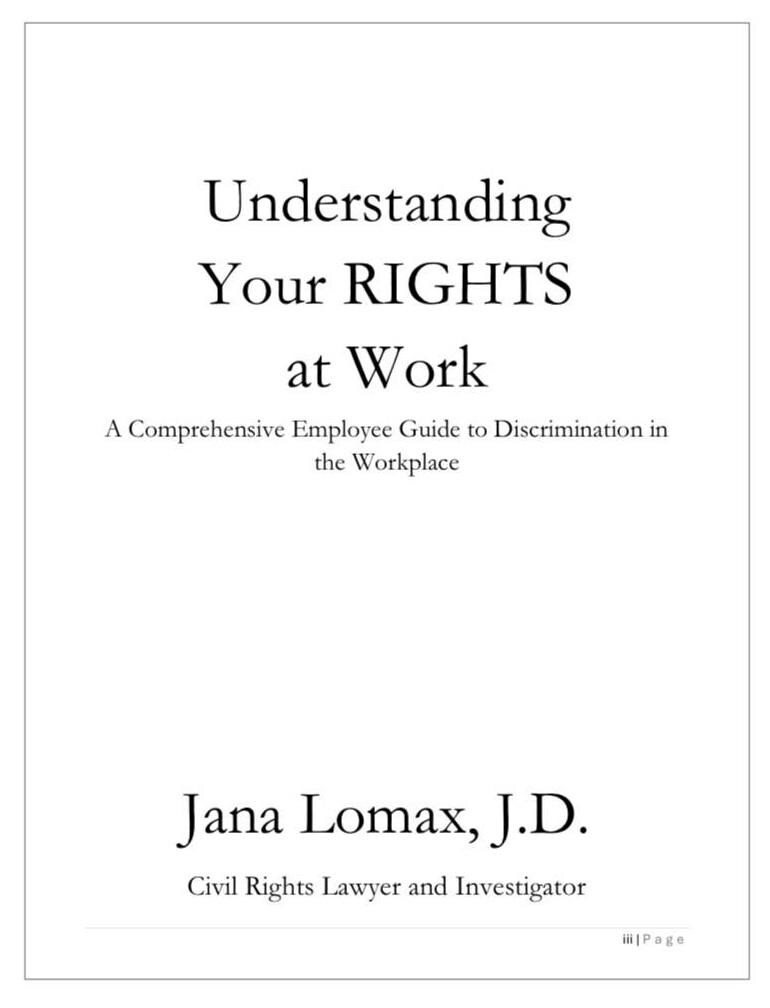 Employee Rights Guide: Workplace Discrimination Handbook (ADA, FMLA ...