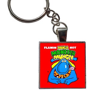 flamin hot potato chips crisps keychain keyring spicy snacks