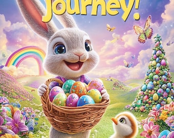 Hoppy Easter Bunny Adventure – Printable Coloring Book for Kids