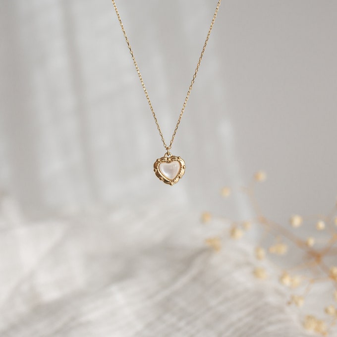 [LLOYD] 10K Gold☆Victoria Heart Necklace LLOYD] 10K Gold☆Victoria Heart Necklace