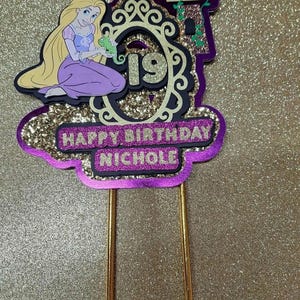 Rapunzel Tangel Inspired Cake Topper
