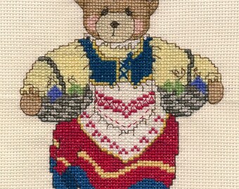 Finished Cross Stitch Cherished Teddies Sophia from Italy