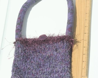 Hand-Knit Purely Purple Purse