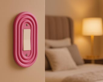Cloud Rocker Light Switch Plate Cover: Minimalist Modern Wall Decor