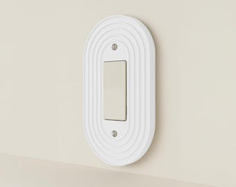 Rocker Light Switch Plate Cover: &#39;The Aura&#39; Modern Minimalist Wall Decor by One Studios