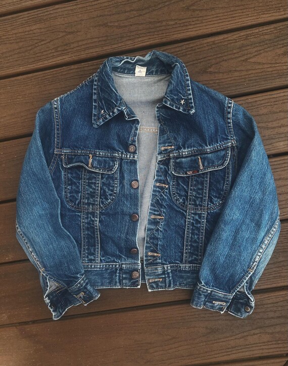 Vintage US TOP Denim Jacket, Circa 1970/1980, Star Studded 80's