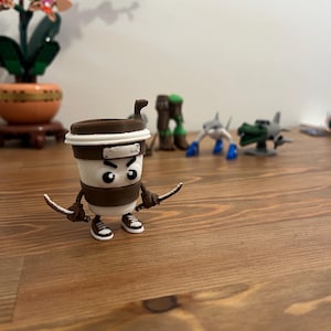Assassino Cappuchino 3d printed Brainrot meme figure