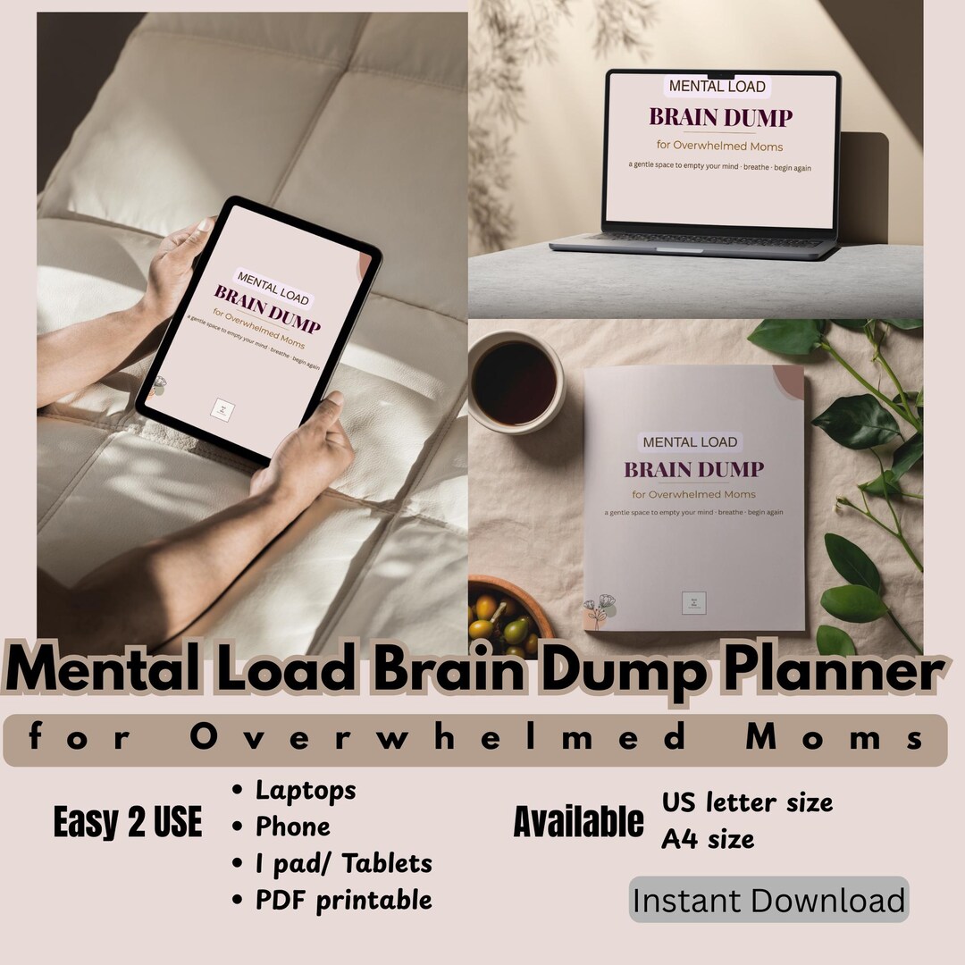 Brain Dump Planner Printable | Mental Health Planner | ADHD ...