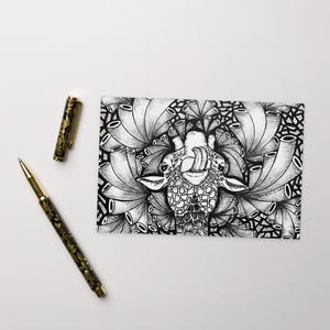 Carte postale Zentangle