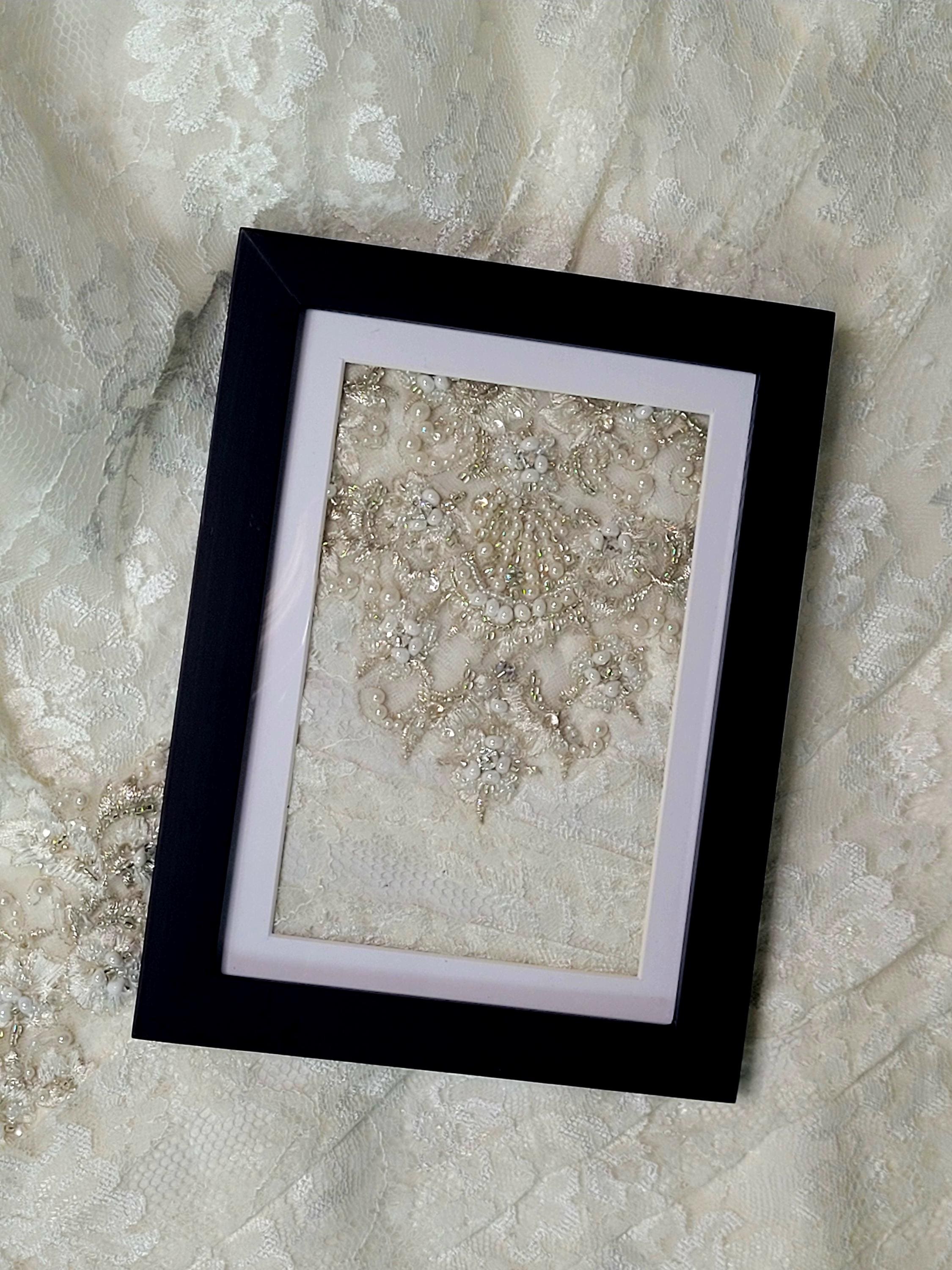 Framed Bridal Lace Heirloom