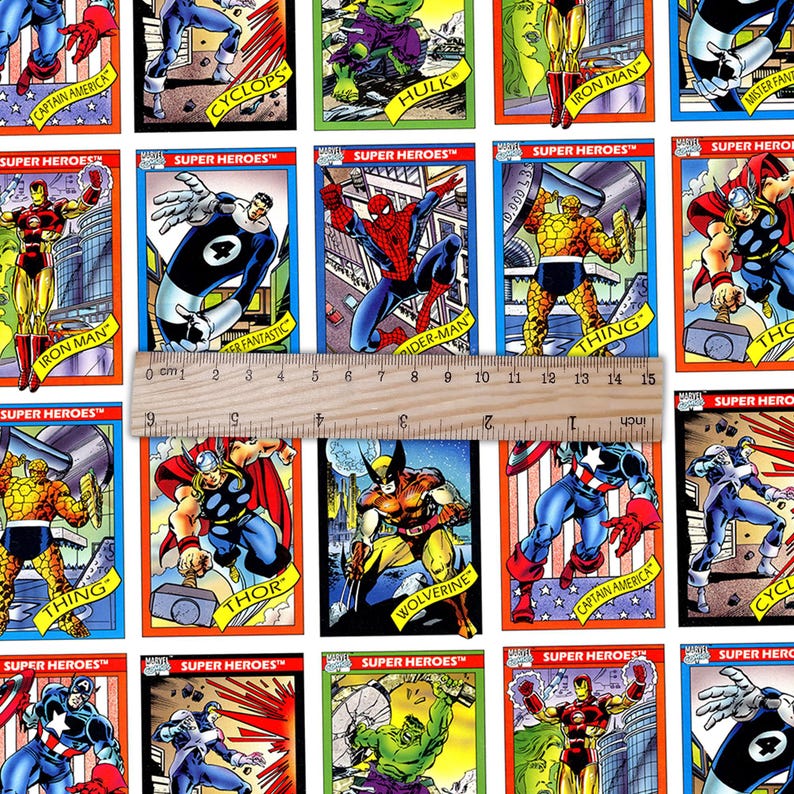 Marvel Superhero Print Fabric, Half Yard Minimum, Continuous Cut ...