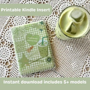 Love you so matcha! Kindle Insert - Compatible with Paperwhite, Basic, Colorsoft and Scribe - DIGITAL DOWNLOAD