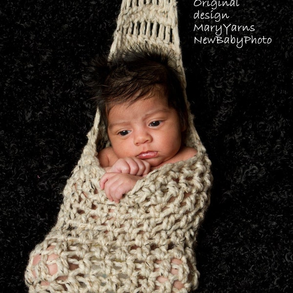 Hanging Infant Boy Girl Infant Newborn Stork Sack Pod Swing Photography Baby Prop CHOOSE ANY COLOR