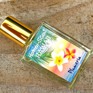 HAWAIIAN PLUMERIA PERFUME. Contains Plumeria Essential Oil & Fragrance. Custom-Blended Roll-on Perfume. 0.5 fl oz 15 ml. image 2