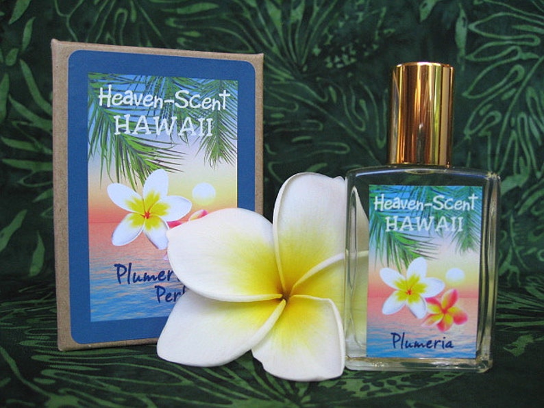HAWAIIAN PLUMERIA PERFUME. Contains Plumeria Essential Oil & Fragrance. Custom-Blended Roll-on Perfume. 0.5 fl oz 15 ml. image 3