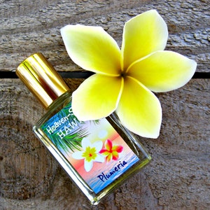HAWAIIAN PLUMERIA PERFUME. Contains Plumeria Essential Oil & Fragrance. Custom-Blended Roll-on Perfume. 0.5 fl oz 15 ml. image 4