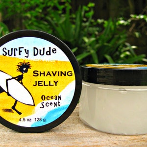 GIFT for SURFER, Teenager, Man. Gift for Him. 4.5 oz Shaving Jelly / Shave Gel. image 2